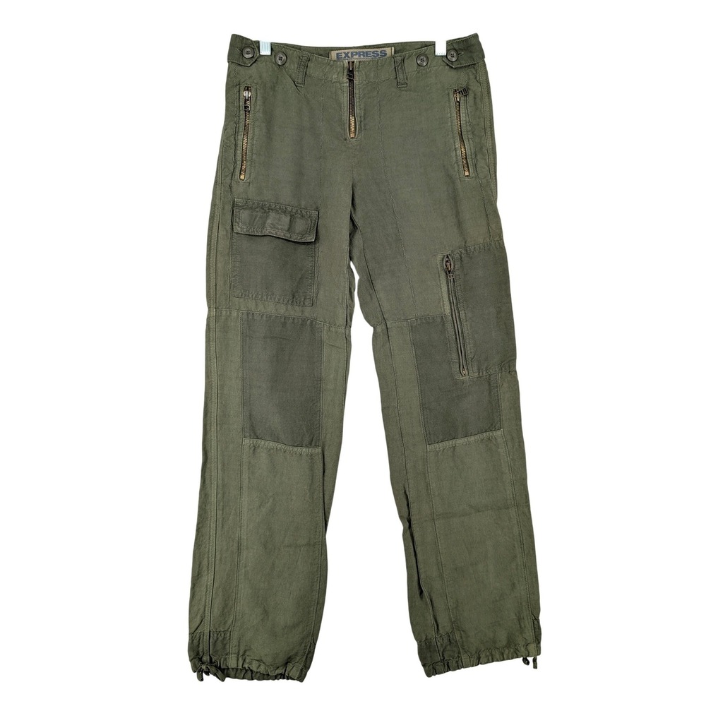 Express Olive Green Cargo Pants